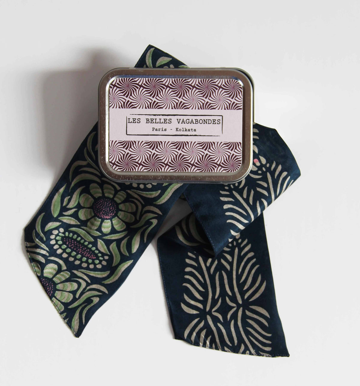 Camellia Navy Headband