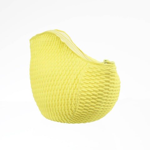 Vintage gelber Schaumbadbeutel