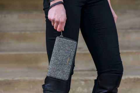 Wool and PU Leather Wallet 01
