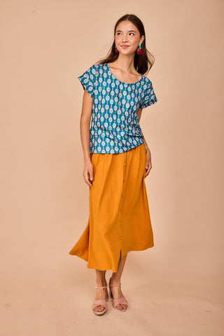 Top Luaña Manga Corta Tenis