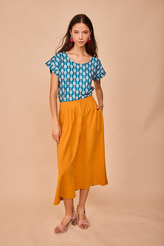 Top Luaña Manga Corta Tenis