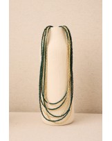 Collar largo abalorios muchas vueltas