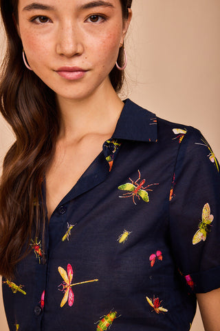 Camisa Somo Marina Insectos