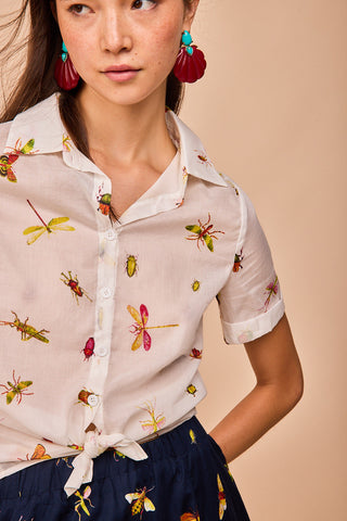 Camisa Somo Blanca Insectos
