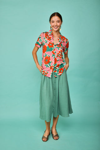 Camisa Somo Rosa Flor