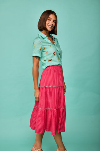 Camisa Somo turquesa Insectos