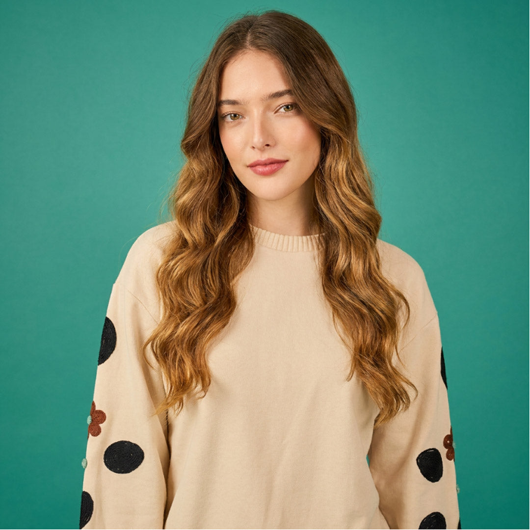 Sudadera Ankara beige