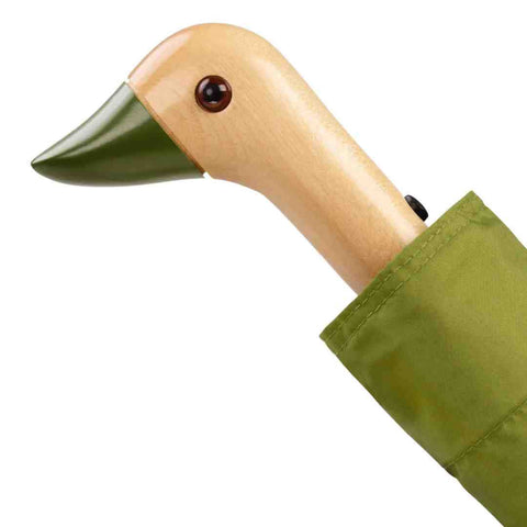 Bestseller: Kompakter, umweltfreundlicher Olive-Enten-Regenschirm