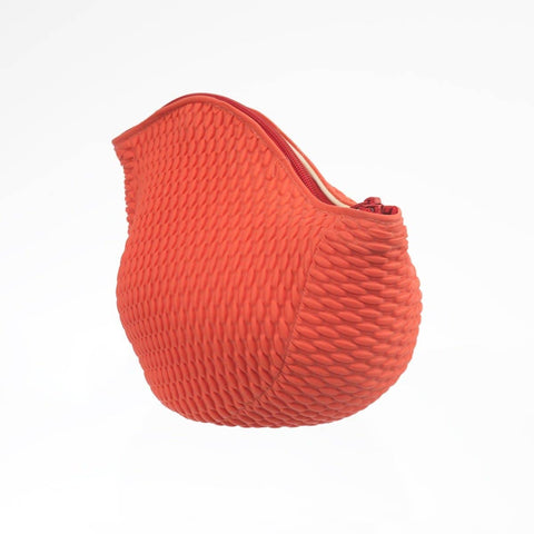 Vintage roter Schaumbadbeutel