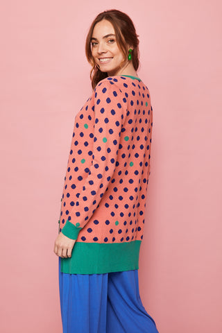 Coral Butterfly Long Jacket