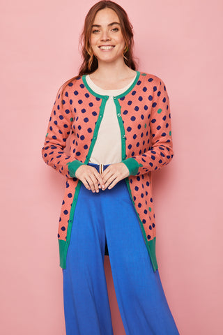 Coral Butterfly Long Jacket