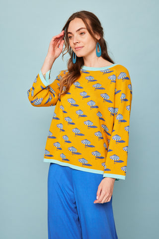 Mustard Ocean Sweater
