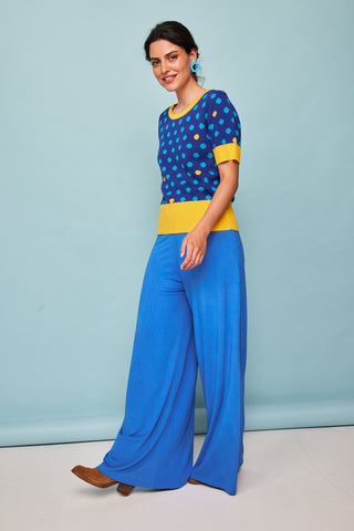 Blue Relaxed Pants