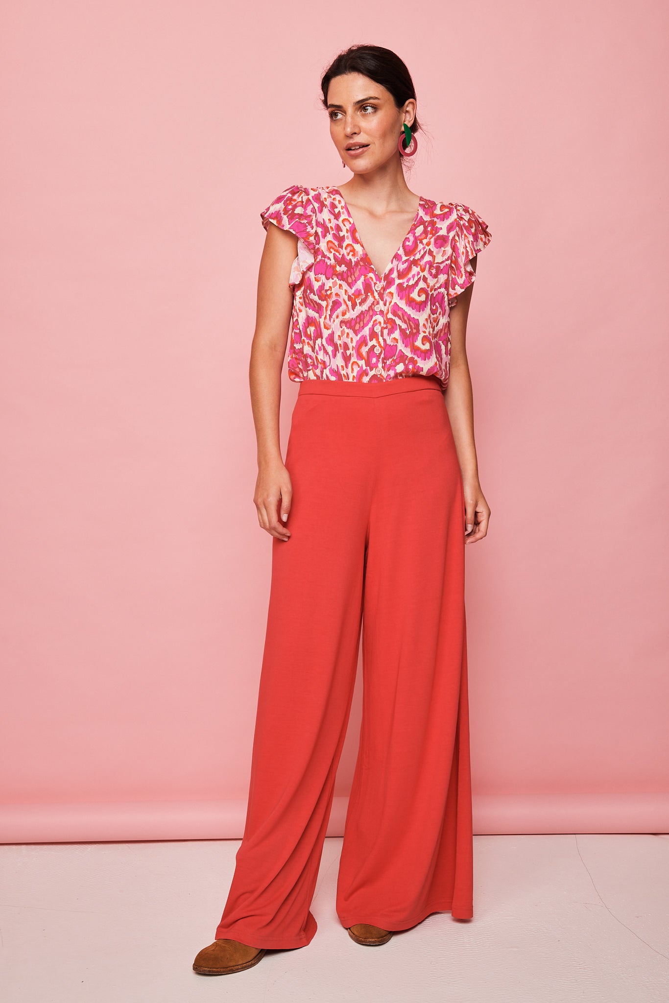 Fuchsia Relaxed Pants