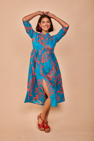 Vestido Aviles Hojas