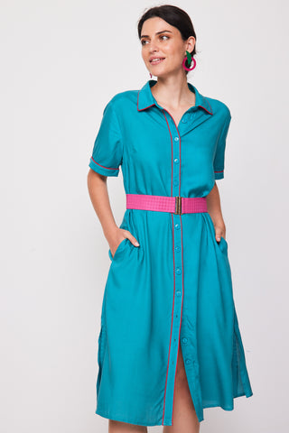 Short Turquoise Heat Dress