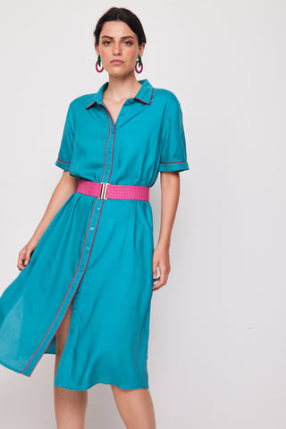 Short Turquoise Heat Dress