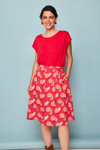 Fuchsia Sail Skirt