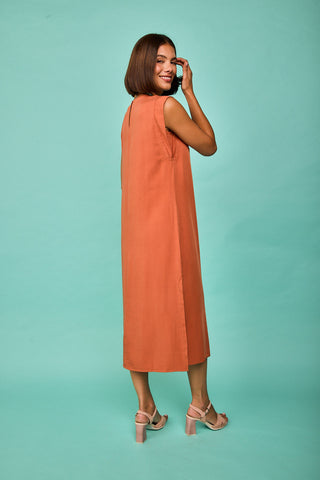 Vestido Castropol Teja