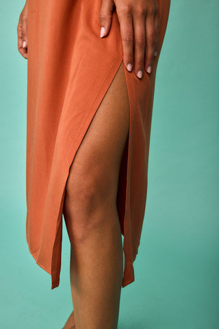 Vestido Castropol Teja