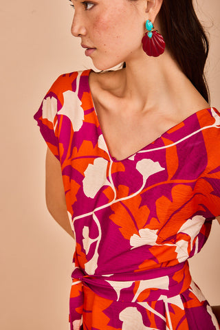 Vestido Corto Luarca Fucsia