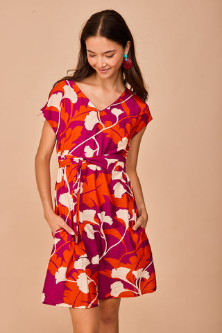 Vestido Corto Luarca Fucsia