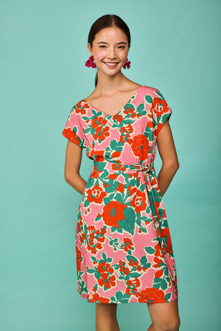 Vestido Corto Luarca Rosa