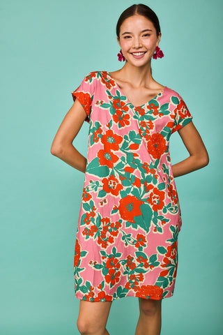 Vestido Corto Luarca Rosa