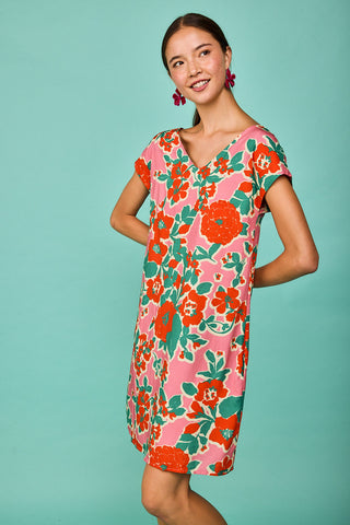 Vestido Corto Luarca Rosa