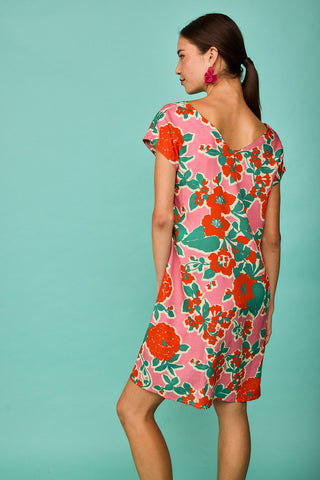 Vestido Corto Luarca Rosa