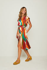 Vestido MIDI BESOS ONDAS