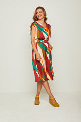 Vestido MIDI BESOS ONDAS
