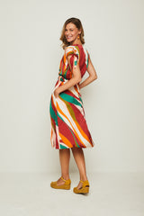 Vestido MIDI BESOS ONDAS