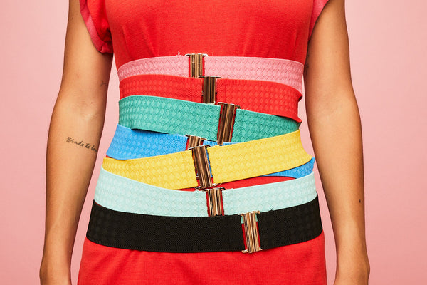 Cinturones elásticos de color