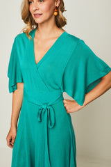 Vestido MIDI CORAZON VERDE