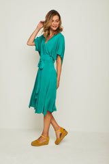 Vestido MIDI CORAZON VERDE