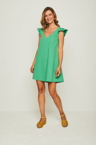 MASKY GREEN Short Dress