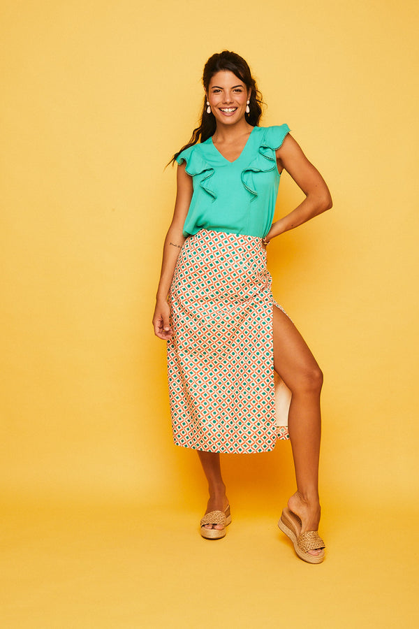 FALDA OSITOS NARANJA GEO