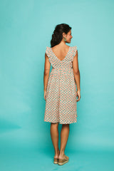 Vestido Corto PALOTE NARANJA GEO