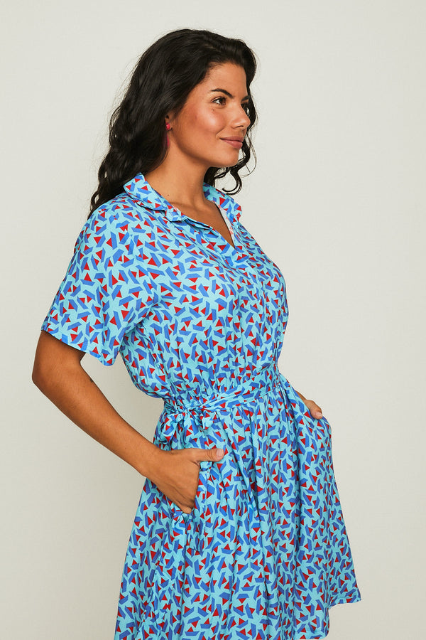 Vestido Corto PARAGUAS AZUL