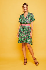 Vestido Corto  PARAGUAS VERDE