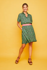 Vestido Corto  PARAGUAS VERDE