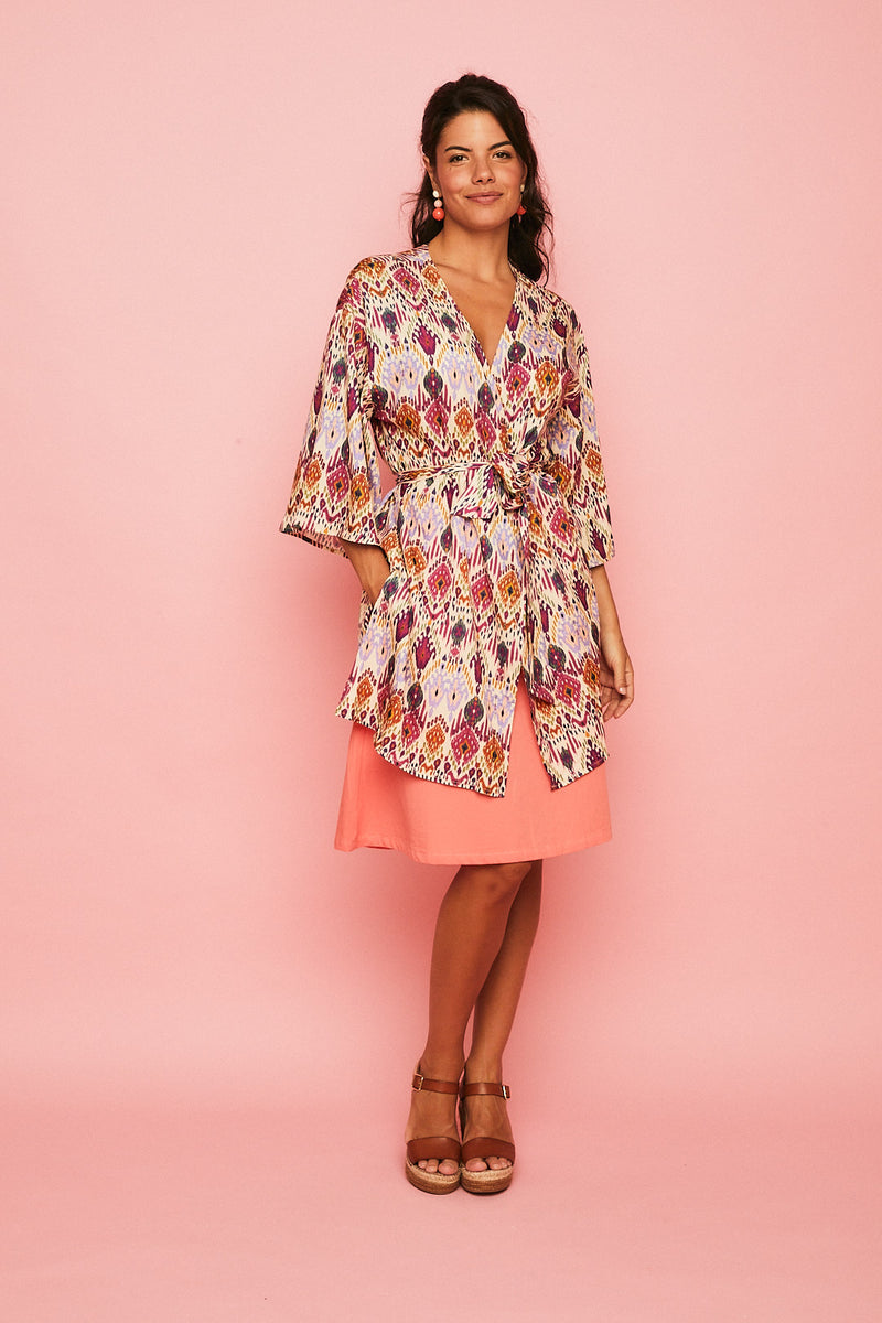 kimono REGALIZ MALVA ETNICO