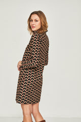 Vestido corto tila negro