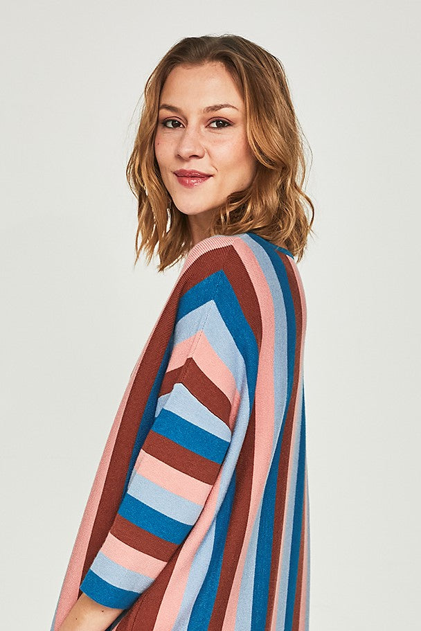pink blue anise sweater