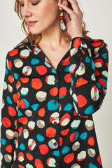 Camisa Cilantro círculos