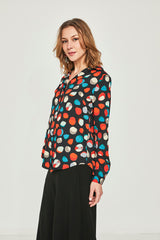 Camisa Cilantro círculos