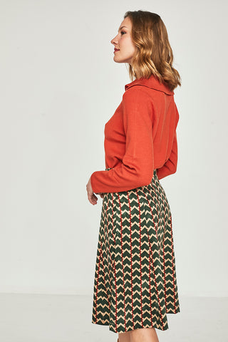 Green laurel skirt