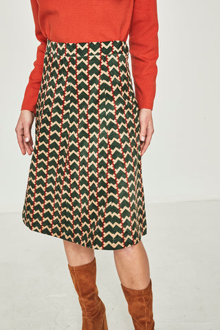 Green laurel skirt