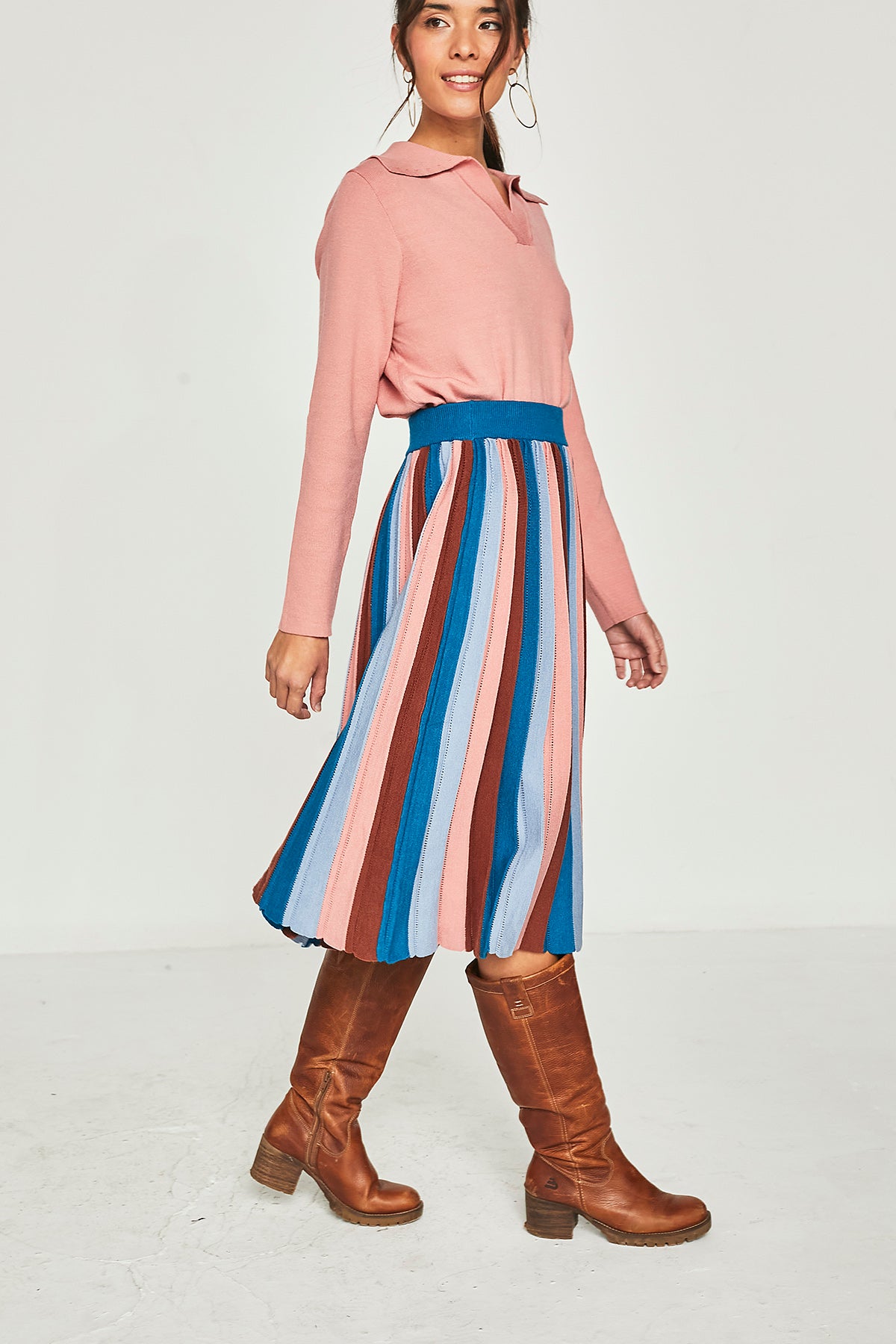 Pink Blue Pepper Skirt